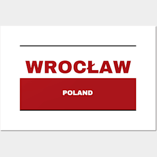 Wrocław City in Polish Flag Posters and Art